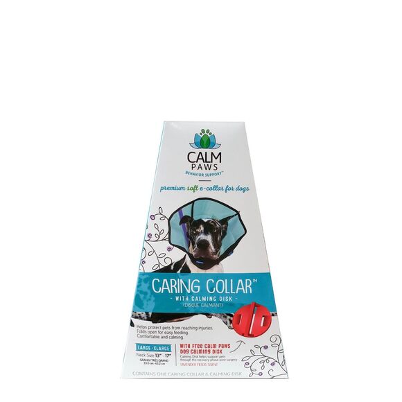Calm Paws Dog E Collar Size L Soft Calming Gel Patch Disk Behavior Support - Picture 10 of 11